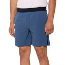 (取寄) アシックス リップストップ ニット トレーニング ショーツ - 7インチ ASICS Ripstop Knit Training Shorts - 7” Thunder Blue