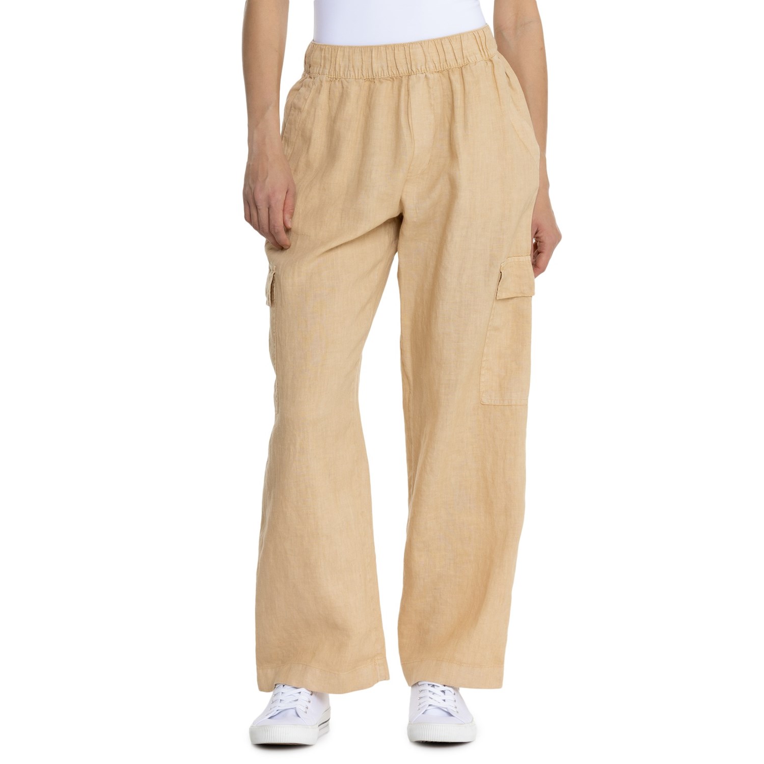 () CCJtHjA Ch bO Nbv J[S pc - l C&C California Wide Leg Crop Cargo Pants - Linen Ginger Root