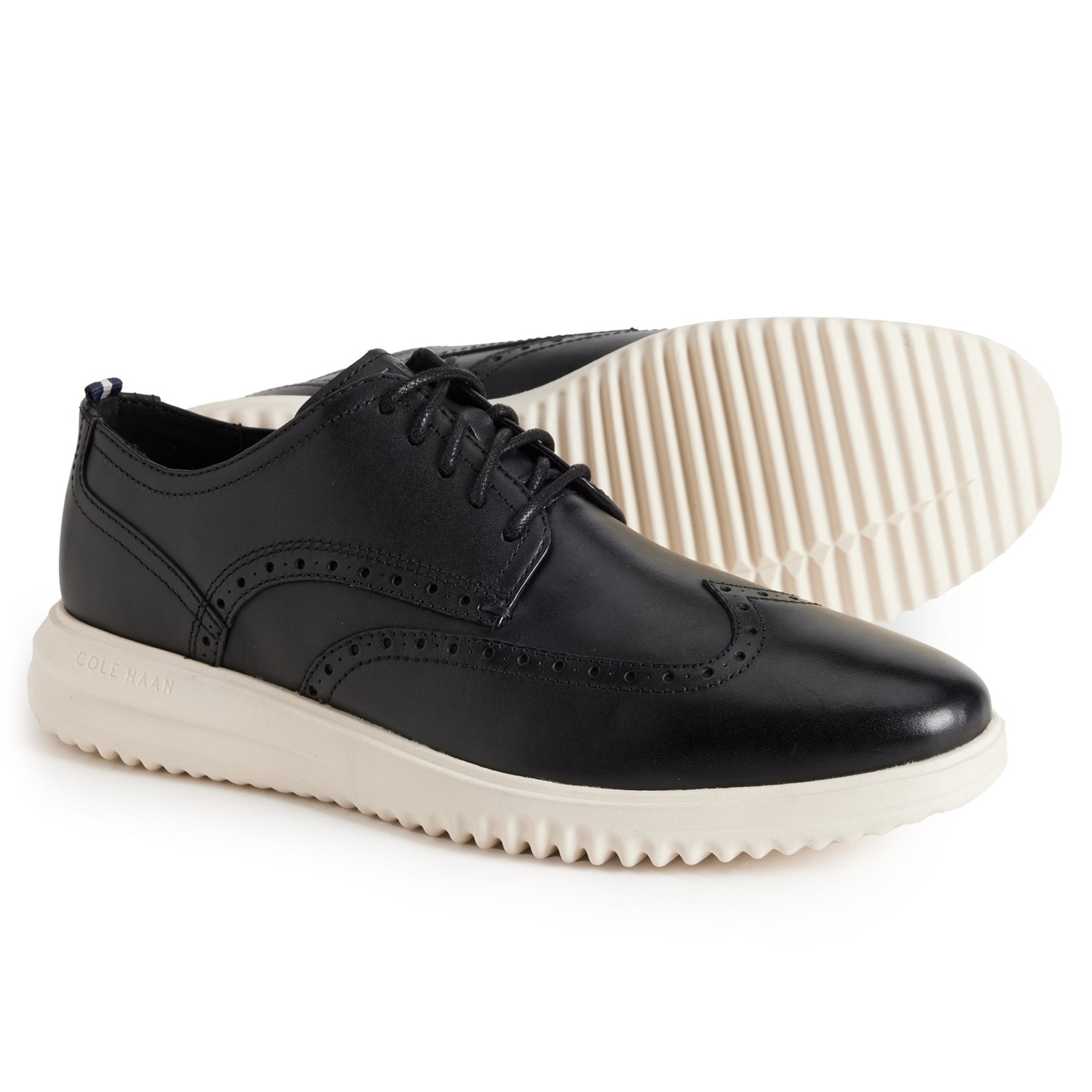 (取寄) コールハーン メンズ グランド+ ウィングチップ オックスフォード シューズ Cole Haan men Grand+ Wingtip Oxford Shoes (For Men) Black/Ivory