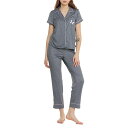 () CtCYObh o^tC |Pbg ubV pW} - V[g X[u Life is Good Life is Good Butterfly Pocket Brushed Pajamas - Short Sleeve Gray