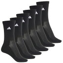 (取寄) アディダス レディース クッション アスレチック ソックス adidas women Cushioned Athletic Socks (For Women) Black/White