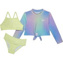 () [{bN gh[ K[Y Iu bV K[h, rLj gbv Ah rLj {g XC Zbg - Upf 50, 3-s[X, O X[u Reebok Toddler Girls Ombre Rash Guard, Bikini Top and Bikini Bottoms Swim Set - UPF 50, 3-Piece, Long