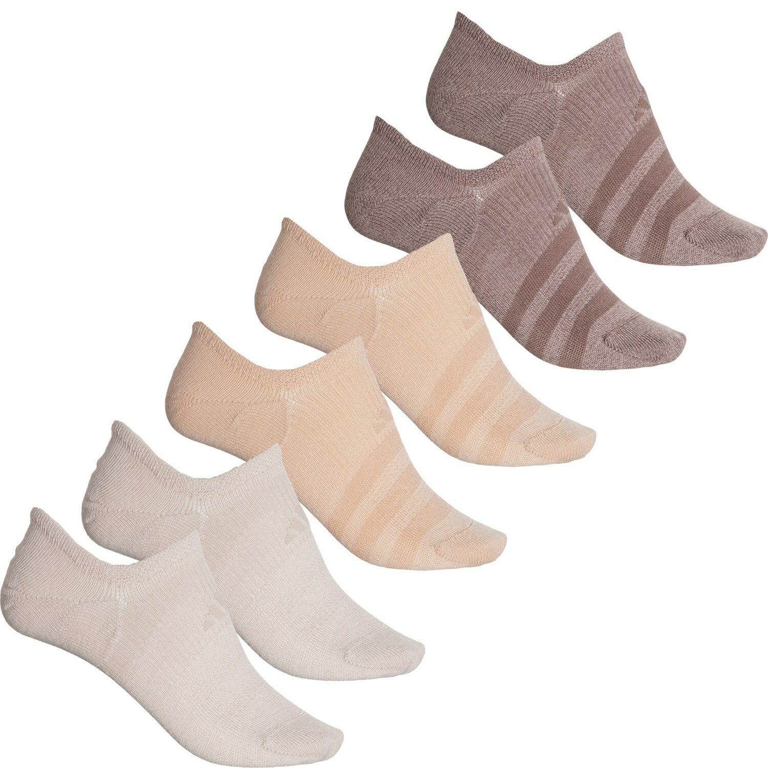 (取寄) アディダス レディース スーパーライト 3.0 ノーショー ソックス adidas women Superlite 3.0 No-Show Socks (For Women) Wonder Beige/Magic Beige/Trace Brown