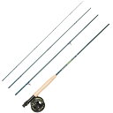 (取寄) ウェットフライ エレメント フライ ロッド アンド リール コンボ スターター キット - 5wt, 9 039 , 4ピース Wetfly Element Fly Rod and Reel Combo Starter Kit - 5wt, 9 039 , 4-Piece Black