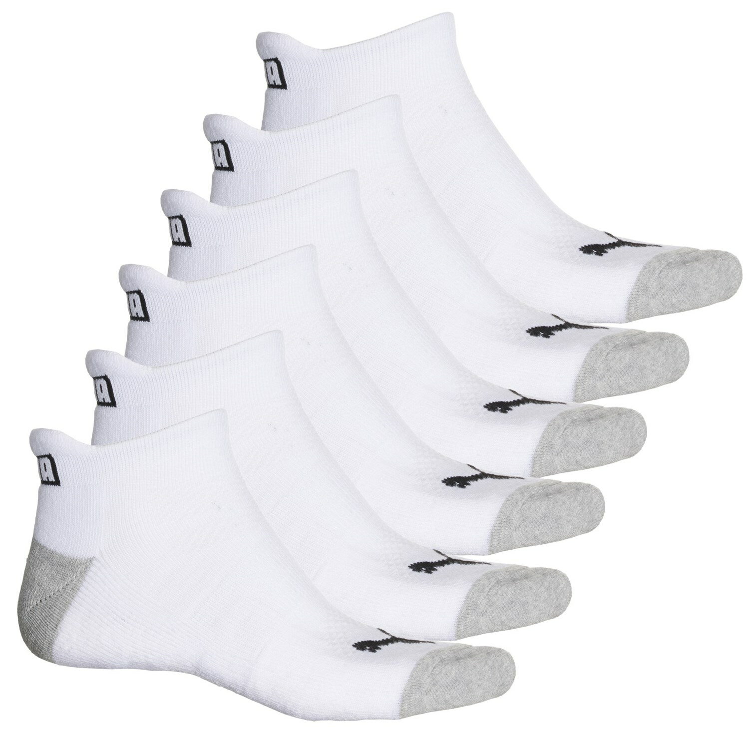 取寄 プーマ メンズ ハーフ クッション テリー アルティメット ローカット ソックス Puma men Half Cushion Terry Ultimate Low-Cut Socks For Men White/Black