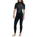 (取寄) ダカイン クオンタム バック ジップ フル ウェットスーツ - 2 2 mm, ショート スリーブ DaKine Quantum Back Zip Full Wetsuit - 2, 2 mm, Short Sleeve Black / Blue