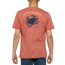 (取寄) ゴーン ウォッシュド ジャージ T-シャツ - Upf 50以上, ショート スリーブ TRUNKS Gone Crabbing Washed Jersey T-Shirt - UPF 50 , Short Sleeve Terracotta