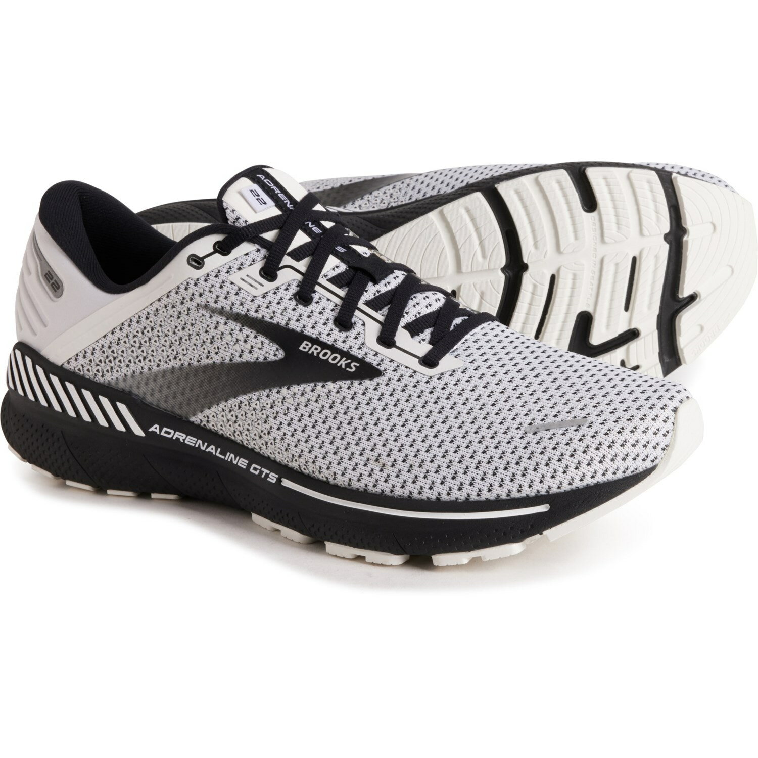 () ֥å  ɥʥ GTS 22 ˥ 塼 Brooks men Adrenaline GTS 22 Running Shoes (For Men) White/Grey/Black