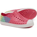 () lCeBu K[Y WFt@[\ VK[Cg ubN V[Y - Xbv-IY NATIVE Girls Jefferson Sugarlite Block Shoes - Slip-Ons Dazzle Pink/Shell White/Multi