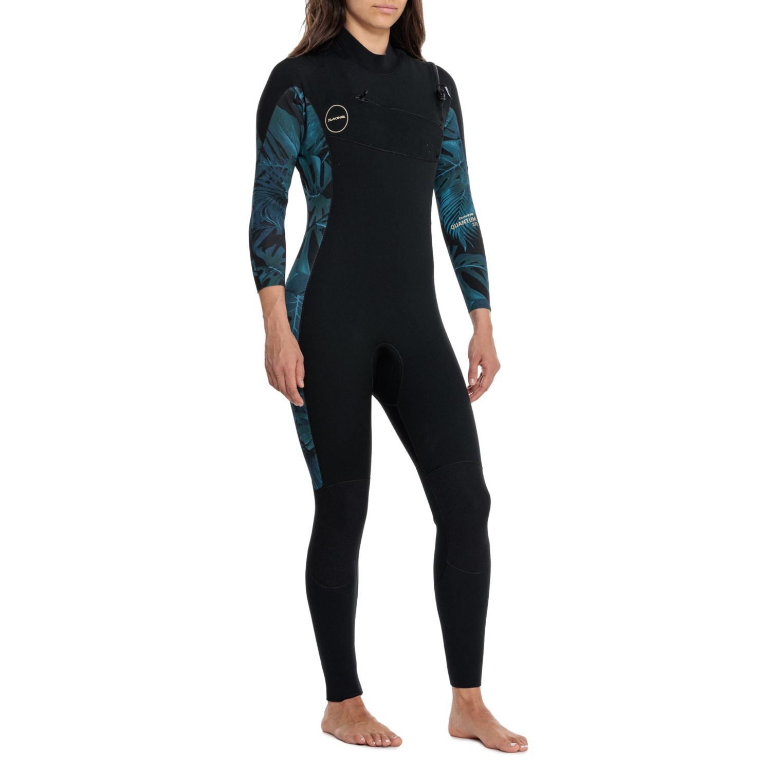 () _JC NI^ `FXg Wbv t EFbgX[c - 3, 2 E DaKine Quantum Chest Zip Full Wetsuit - 3, 2 mm Black/Grey