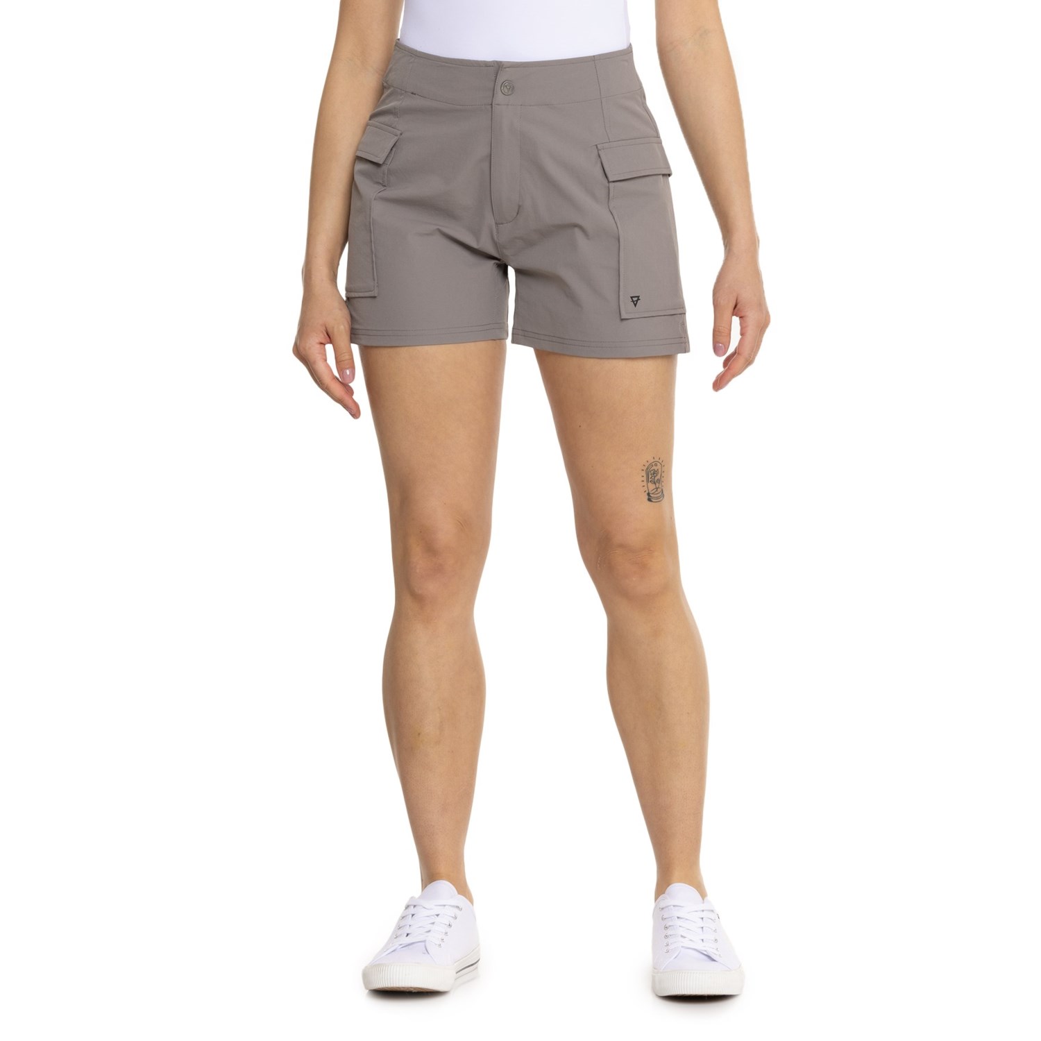 (取寄) リフアウトドア ロキシー ストレッチ クリンクル カーゴ ショーツ - Upf 30+ LIV OUTDOOR Roxy Stretch Crinkle Cargo Shorts - UPF 30+ Driftwood