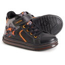 () WFIbNX {[CY WjA |[j[ nC-gbv Cg-Abv Xj[J[ Geox Boys Jr. Pawnee High-Top Light-Up Sneakers Black/Orange