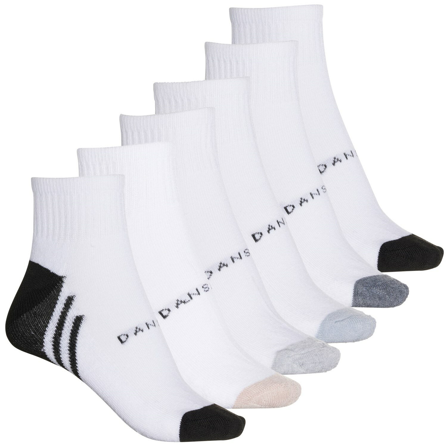 () _XL fB[X n[t NbV \bNX Danskin women Half Cushion Socks (For Women) White