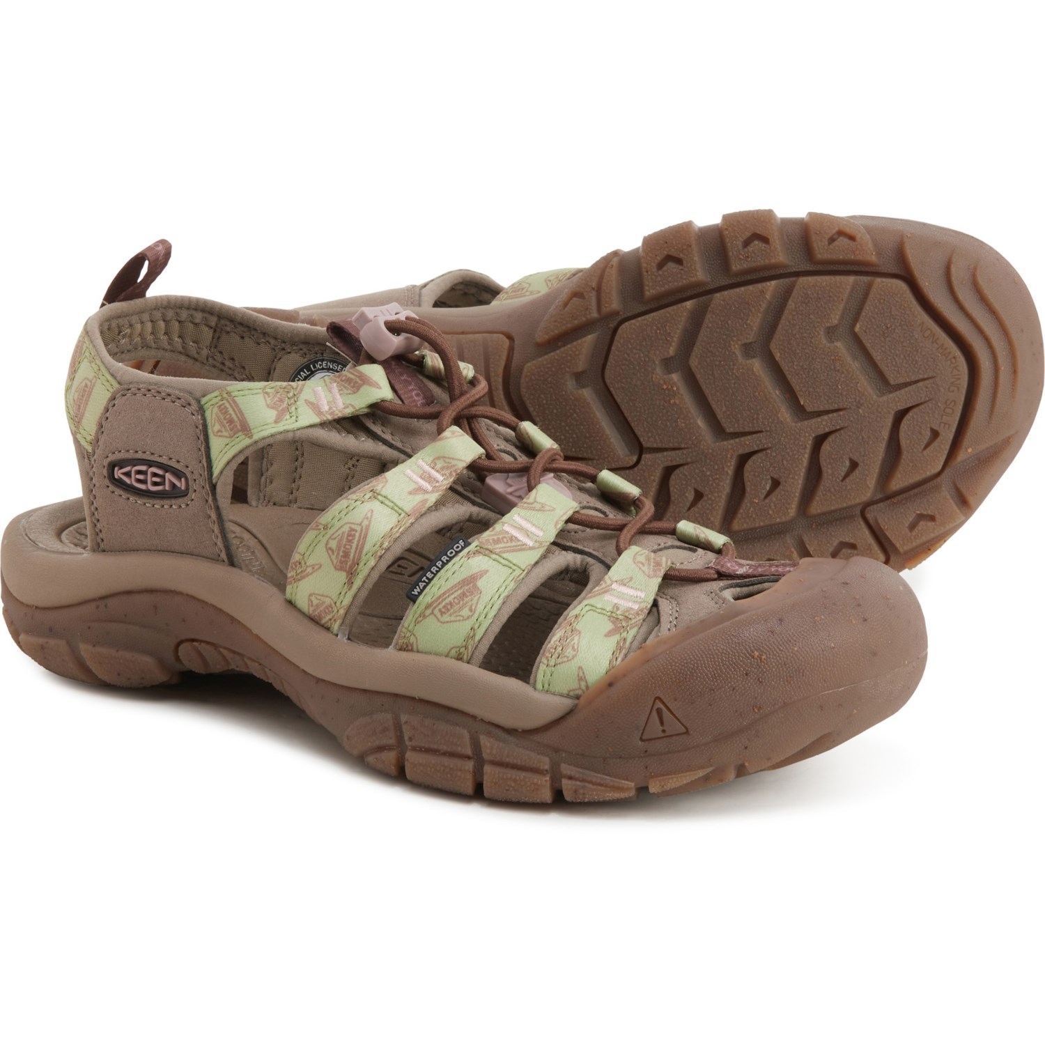 (取寄) キーン レディース ニューポート レトロ ウォーター シューズ Keen women Newport Retro Water Shoes (For Women) Smokey Bear/Tarragon