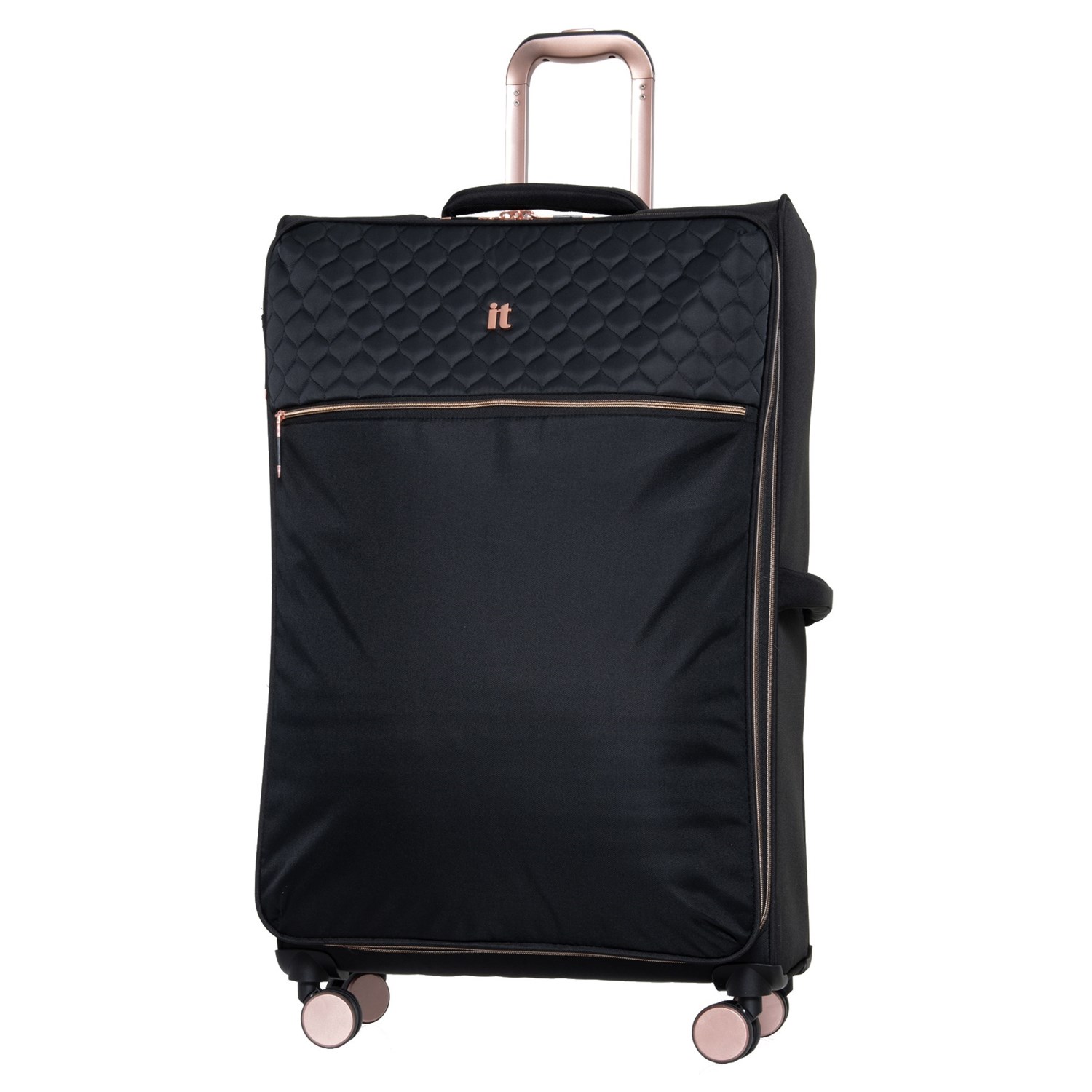 () ITQbW 28C` fBBjeB  Xsi[ X[cP[X - \tgTCh, GNXp_u, ubN IT Luggage 28h Divinity II Spinner Suitcase - Softside, Expandable, Black Black