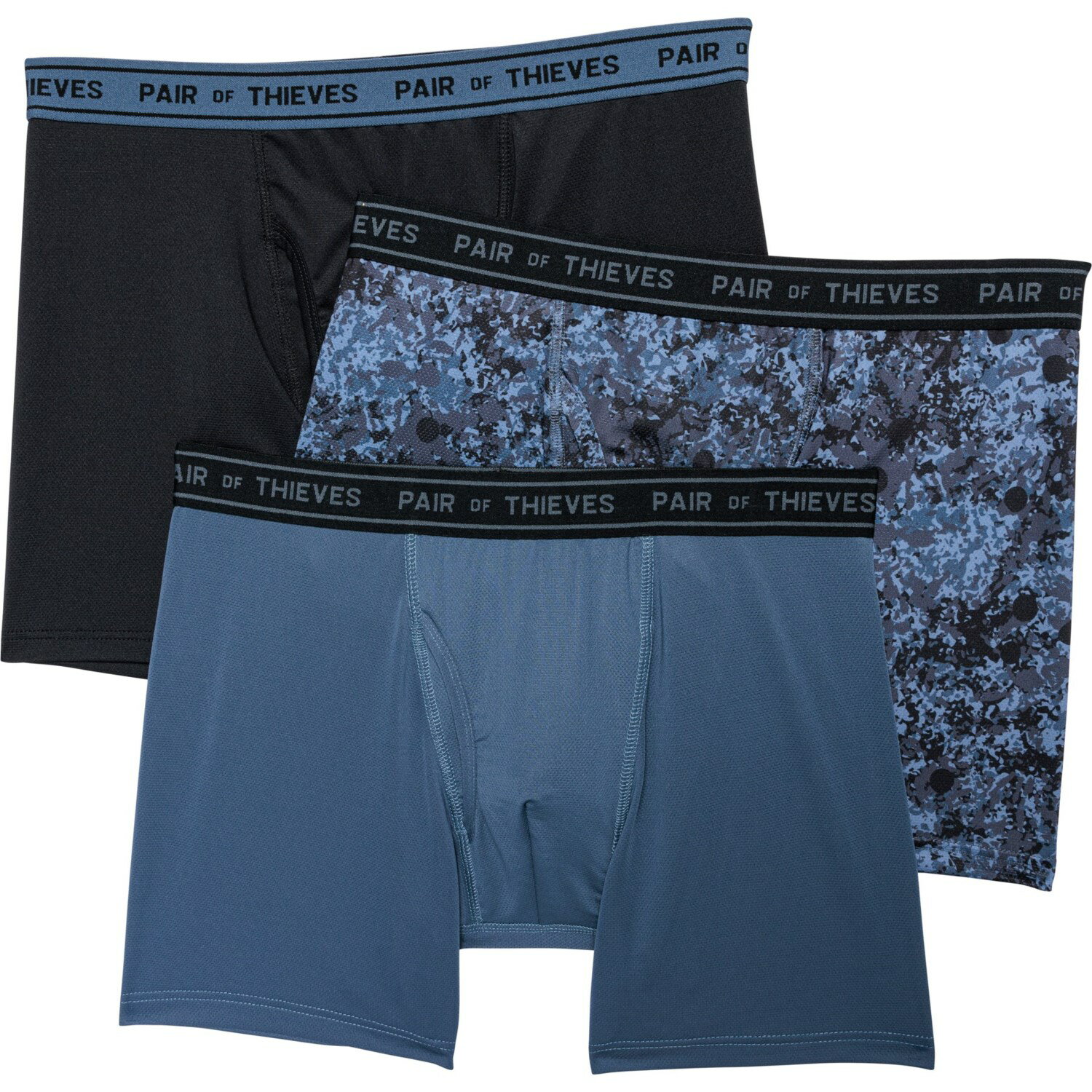 (取寄) ペアオブティーヴズ ボクサー ブリーフ - 3-パック PAIR OF THIEVES Micro-Mesh Boxer Briefs - 3-Pack Denim