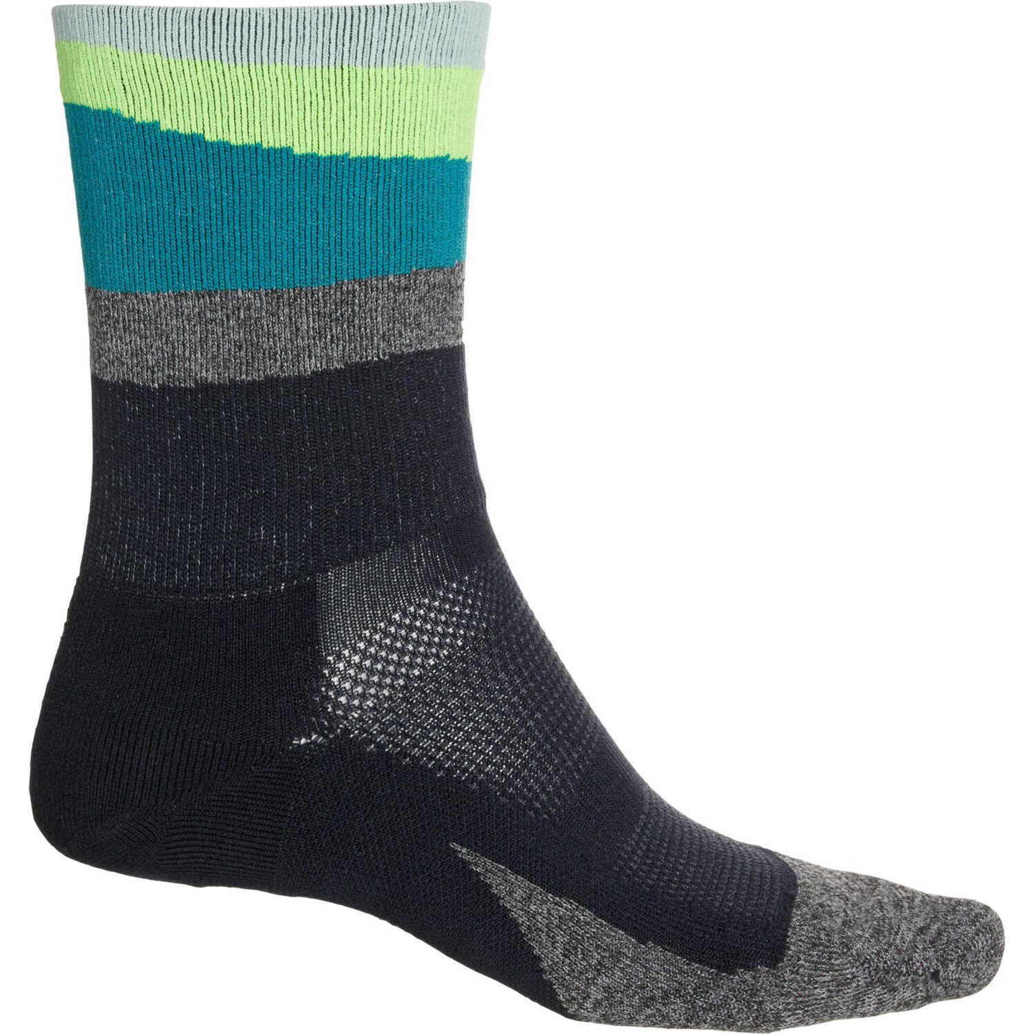 (取寄) フィーチャーズ メンズ エリート ライト クッション ミニ ソックス Feetures men Elite Light Cushion Mini Socks (For Men) Ascent Green