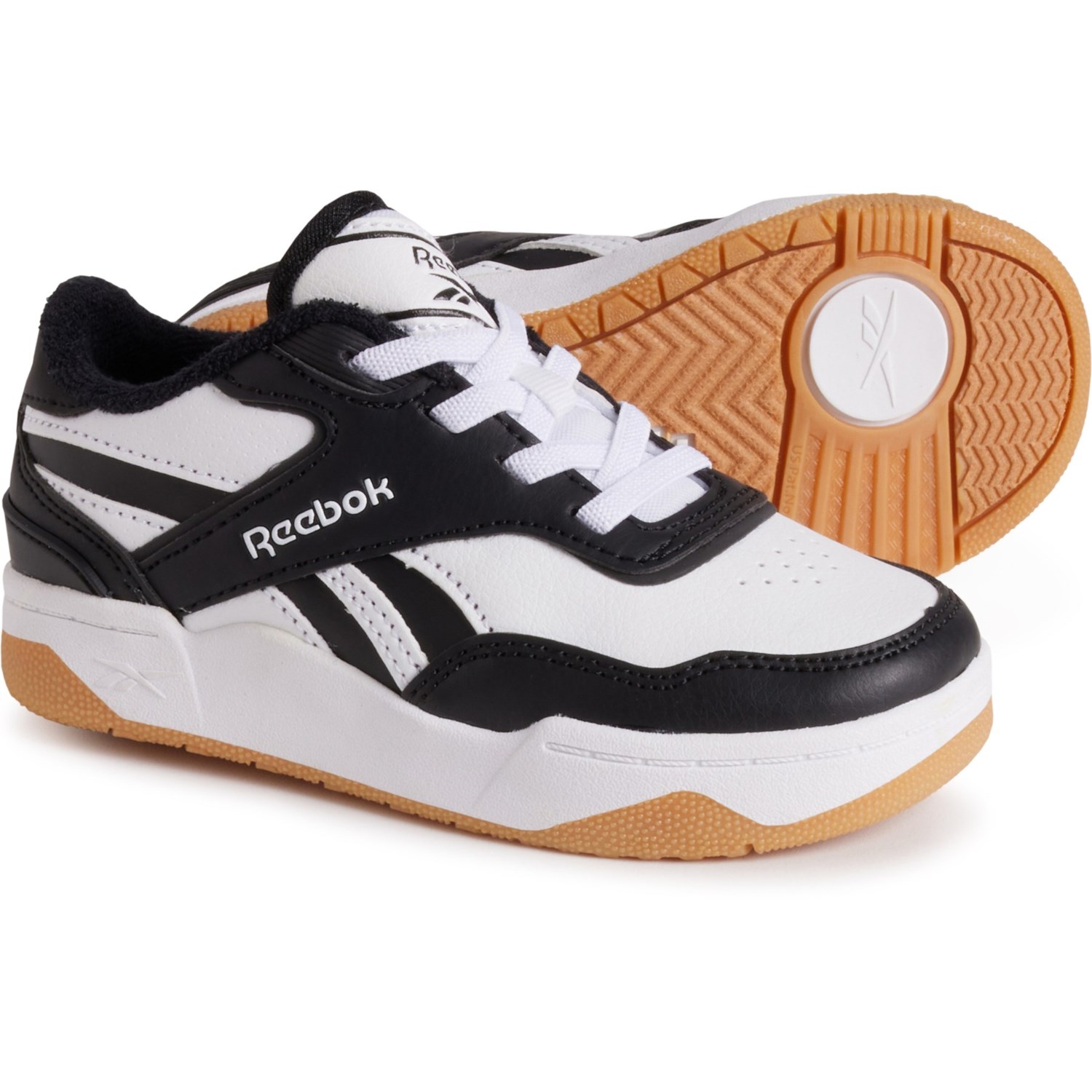 () [{bN g {[CY R[g htg Xj[J[ Reebok Little Boys Court Drift Sneakers Black/White