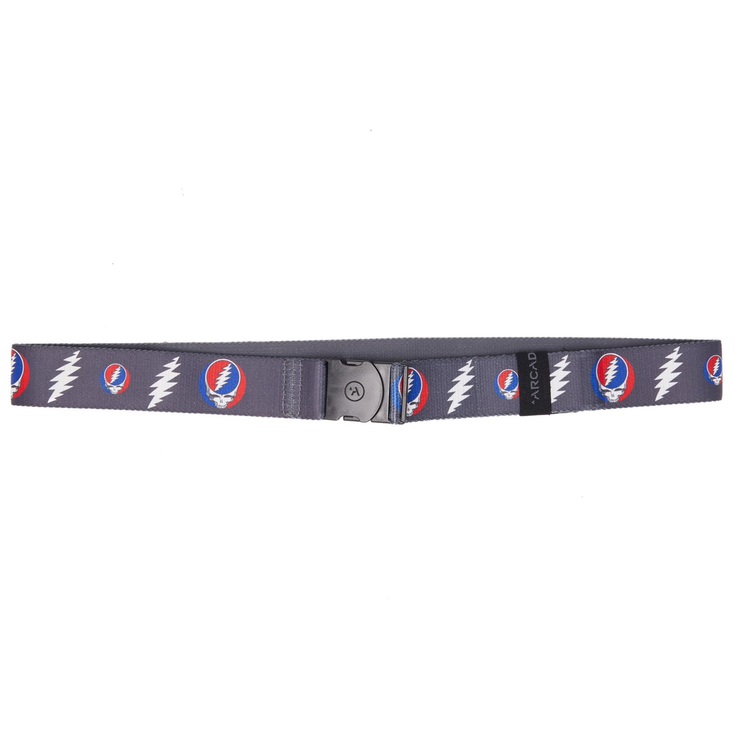 () A[P[h Y OCgt fbh xg XeB[ A tFCX xg ARCADE men Grateful Dead Belt Steal Your Face Belt (For Men) Charcoal