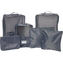 () r[+LbV fbNX N^M[ pbLO L[u Zbg - 6-s[X, OC RUBY + CASH Deluxe Rectangular Packing Cube Set - 6-Piece, Grey Grey