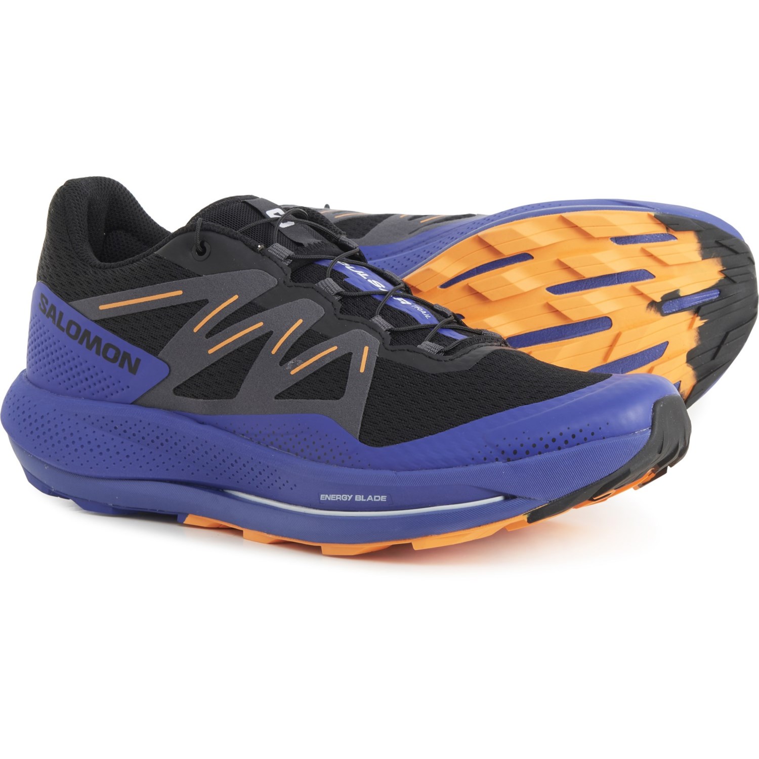 (取寄) サロモン メンズ パルサー トレイル ランニング シューズ Salomon men Pulsar Trail Running Shoes (For Men) Black/Clematis Blue