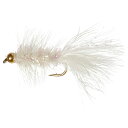 () ץ ꥹ Х  ӡ ȥ꡼ޡ ե饤 -  UMPQUA Crystal Bugger Gold Bead Streamer Fly - Dozen White