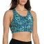 (取寄) ノースフェイス プリンテッド ミッドライン スポーツ ブラ - ミディアム インパクト The North Face Printed Midline Sports Bra - Medium Impact Beta Blue Lichen Print