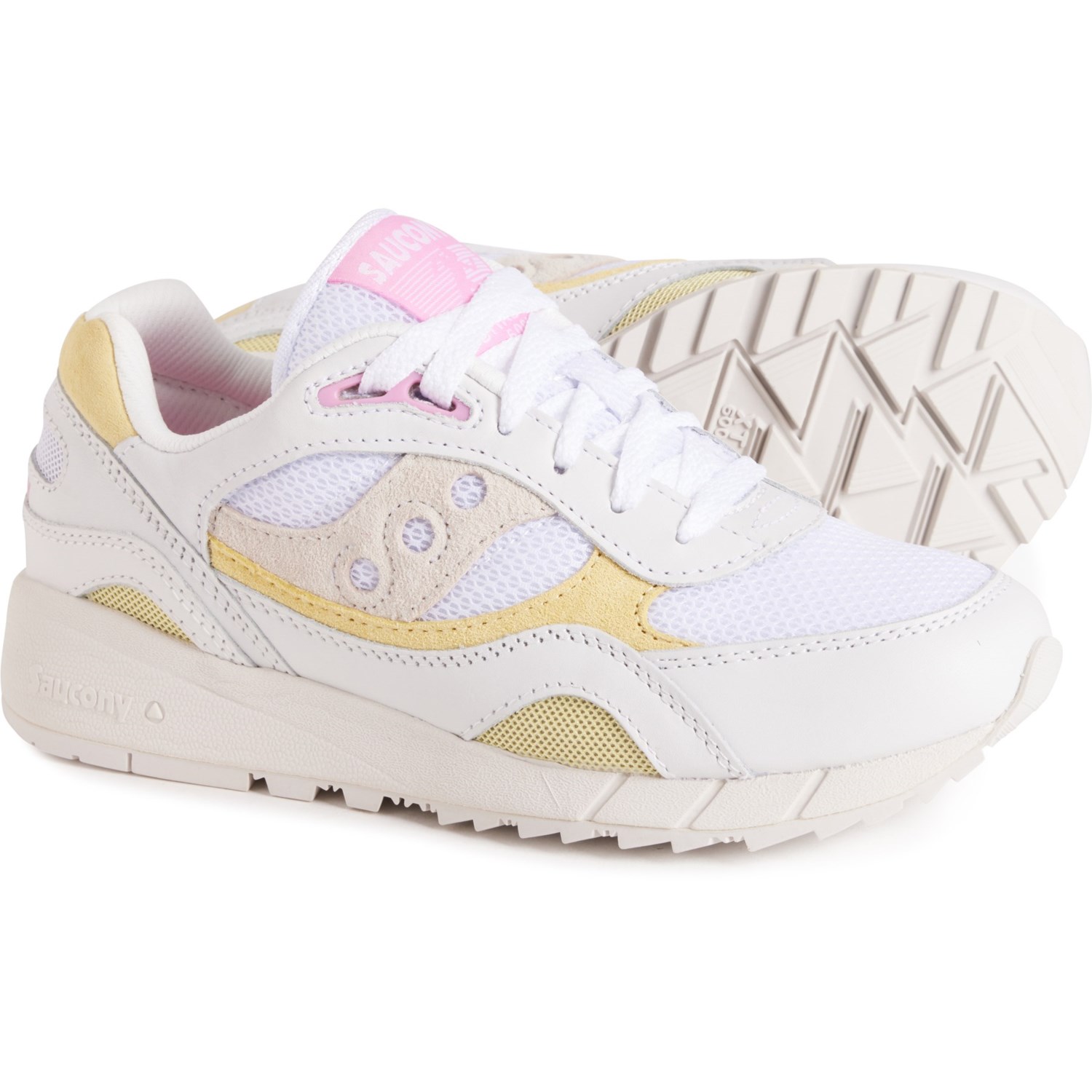 (取寄) サッカニー レディース ファッション ランニング シューズ Saucony women Fashion Running Shoes (For Women) White/Yellow