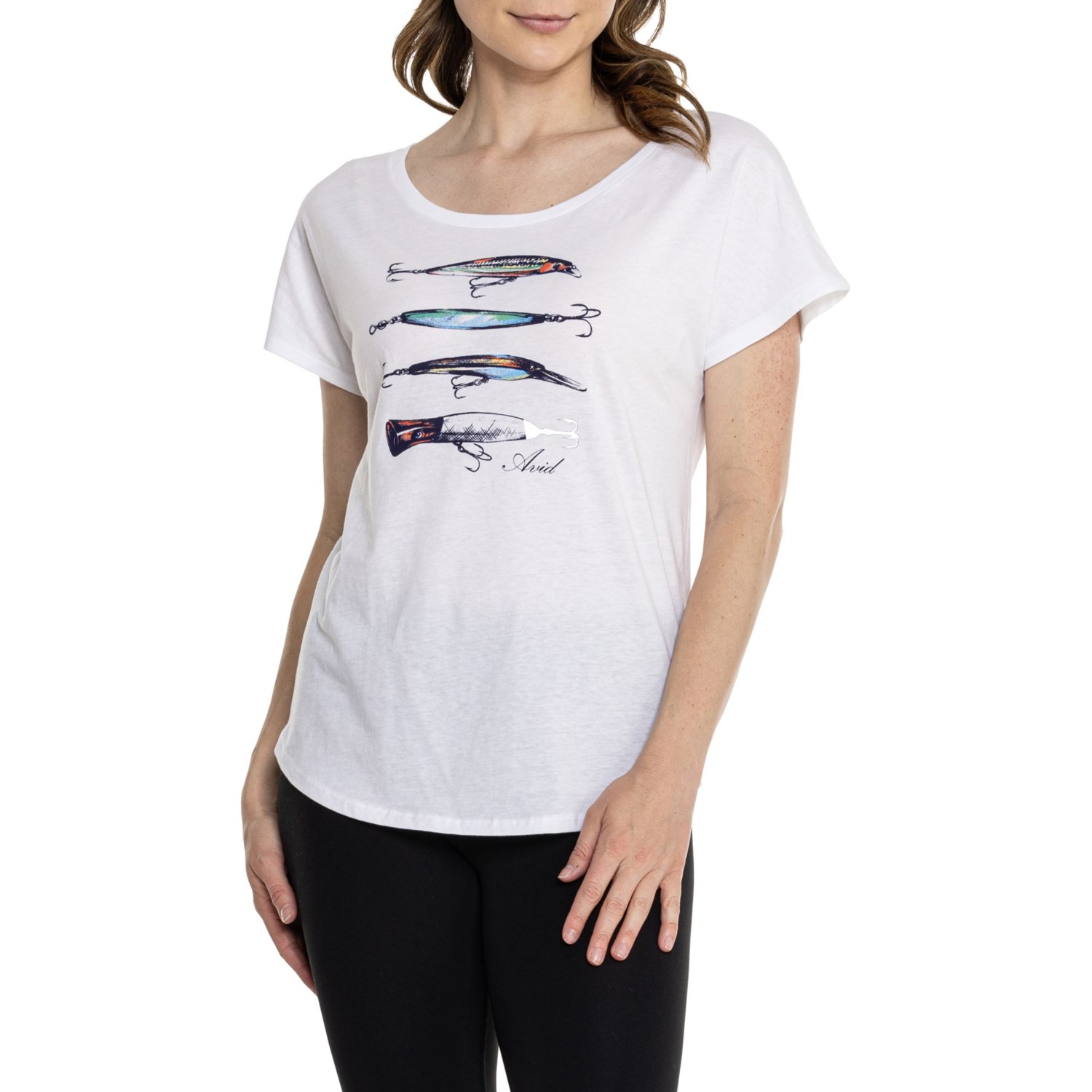 () Arbh A[ T-Vc - V[g X[u AVID Lures T-Shirt - Short Sleeve White