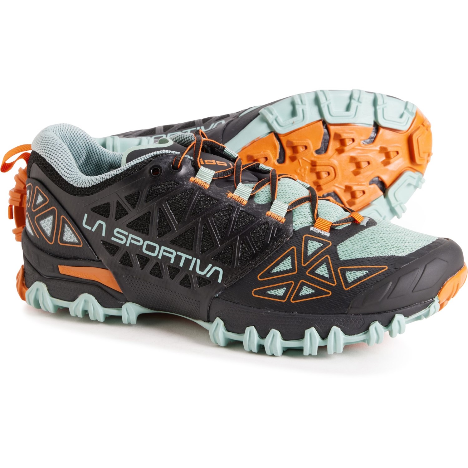 () ݥƥ  ֥ɡ  ȥ쥤 ˥ 塼 La Sportiva men Bushido II Trail Running Shoes (For Men) Black/Hawaiian Sun