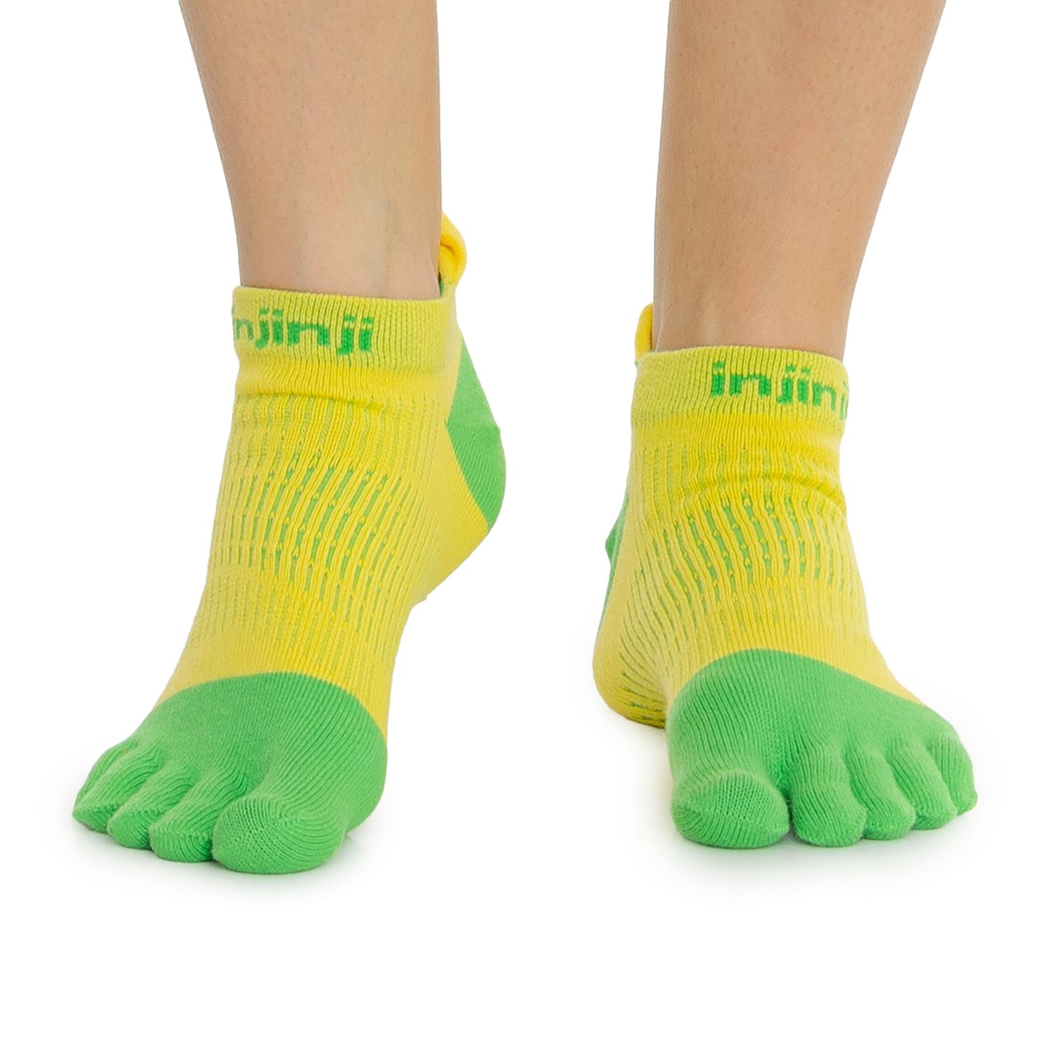 () CWW fB[X  CgEFCg m[V[ gD \bNX Injinji women Run Lightweight No-Show Toe Socks (For Women) Citrus