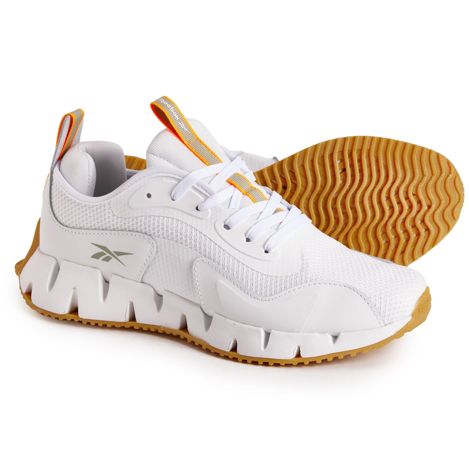 (取寄) リーボック メンズ ジグ ダイナミクス ランニング シューズ Reebok men Zig Dynamica Running Shoes (For Men) Bright White/Vintage Green/Shocking Orange