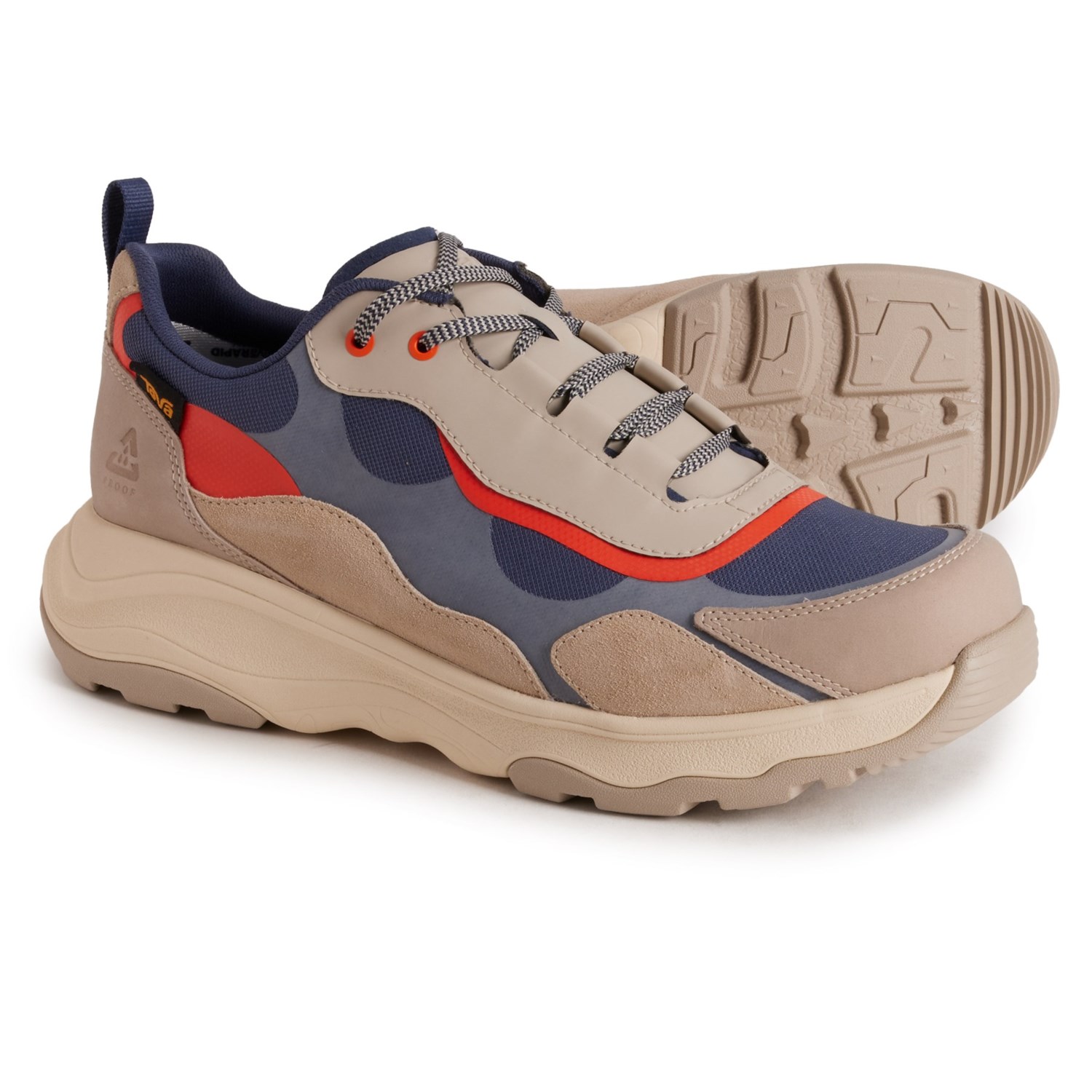 (取寄) テバ メンズ ゲオトレッカ ラピッド ロウ ハイキング シューズ Teva men Geotrecca RAPID Low Hiking Shoes (For Men) Feather Grey/Orangeade