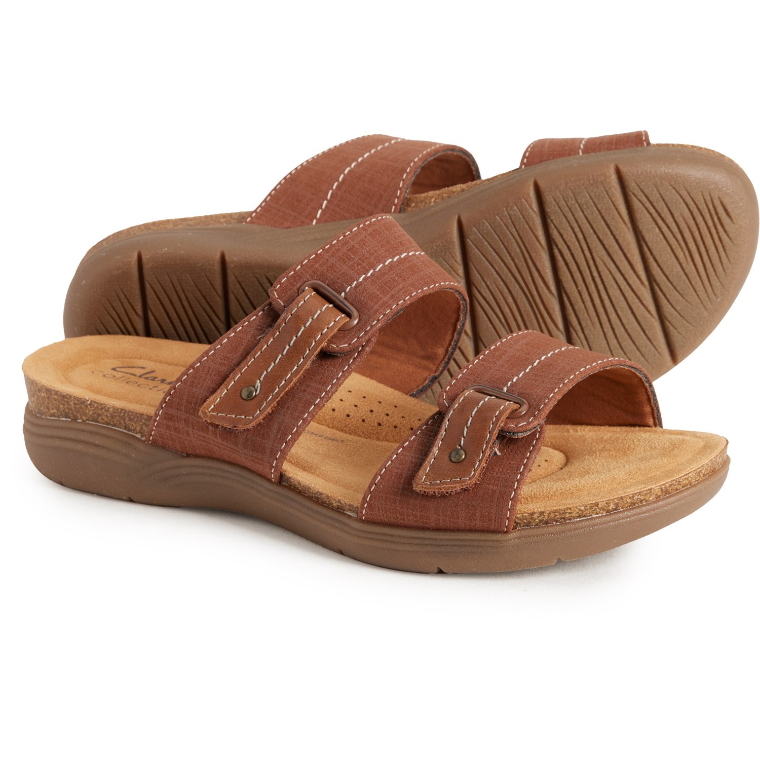 (取寄) クラークス レディース エイプル ダスク サンダル Clarks women April Dusk Sandals (For Women) Dark Tan Int