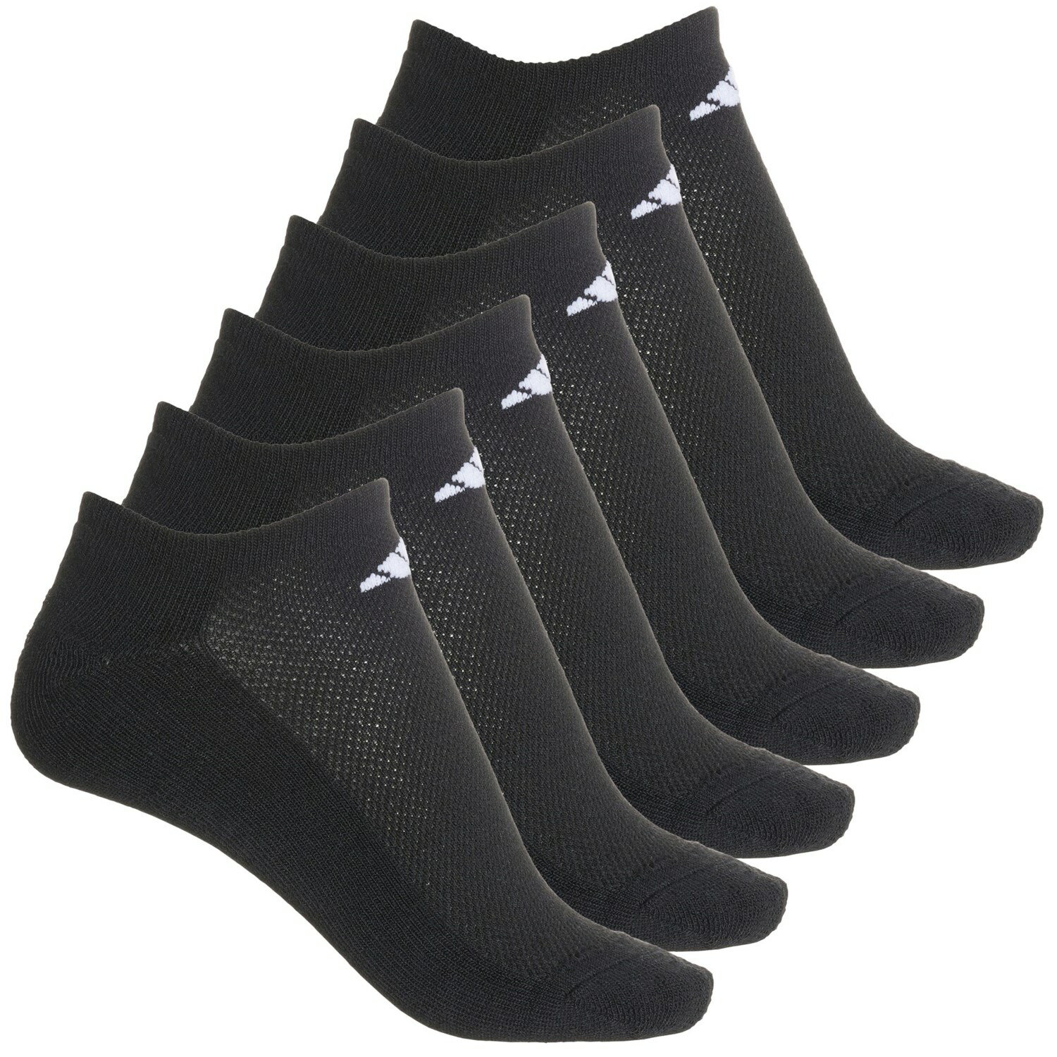 () AfB_X fB[X NbV AX`bN m[V[ \bNX adidas women Cushioned Athletic No-Show Socks (For Women) Black/White