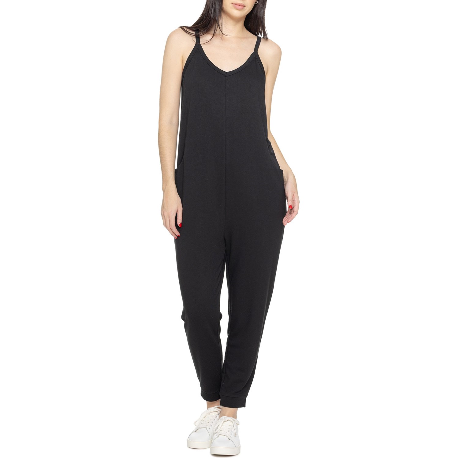 Pants - (取寄) シンシアリージュールズ レディース シンシアリー ジュール ハーレム ジャンプスーツ - スリーブレス SINCERELY JULES women Harem Jumpsuit - Sleeveless Black