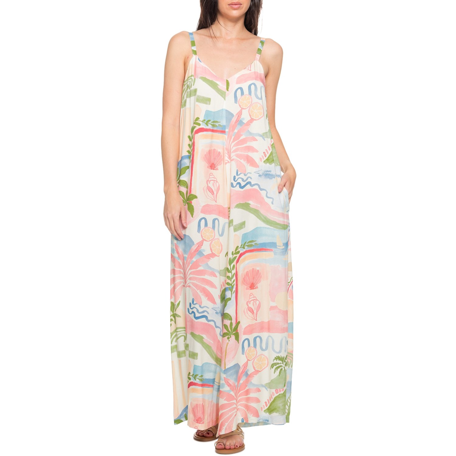(取寄) レディース ラベル オブ ラブ アバロン カバー-アップ ジャンプスーツ - スリーブレス Label of Love women Avalon Cover-Up Jumpsuit - Sleeveless Pastel