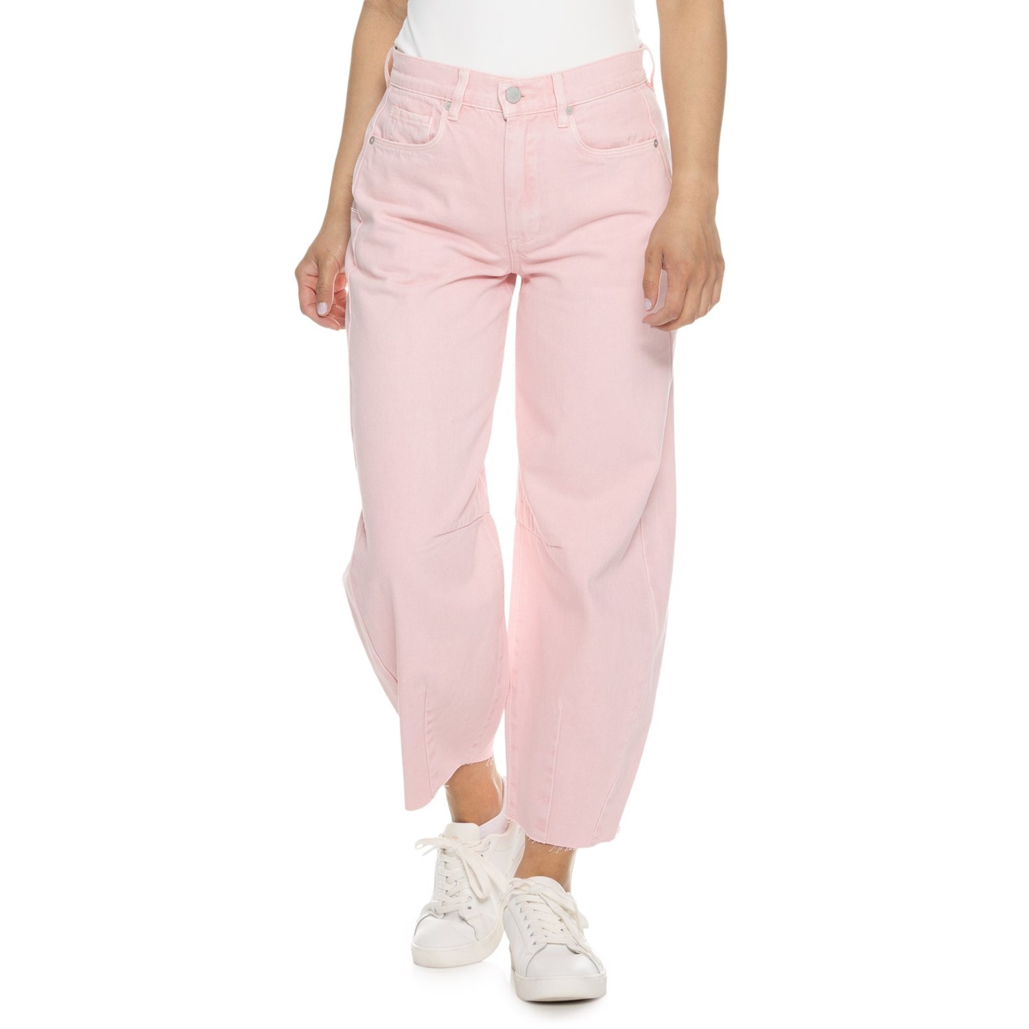 (取寄) レディース バレル レッグ ジーンズ - ハイ ライズ BlankNYC women Barrel Leg Jeans - High Rise Soft Pink