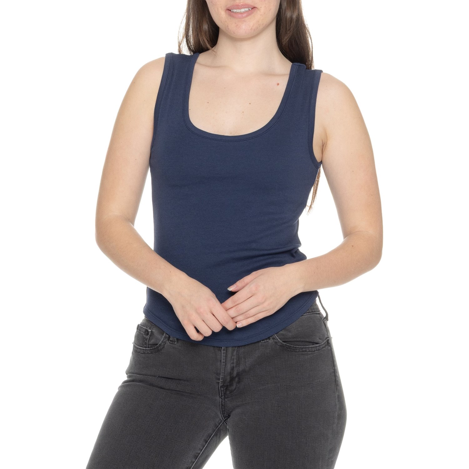 (取寄) C＆Cカリフォルニア レディース C&C カリフォルニア ウーブン タンク トップ C&C California women Woven Tank Top Maritime Blue