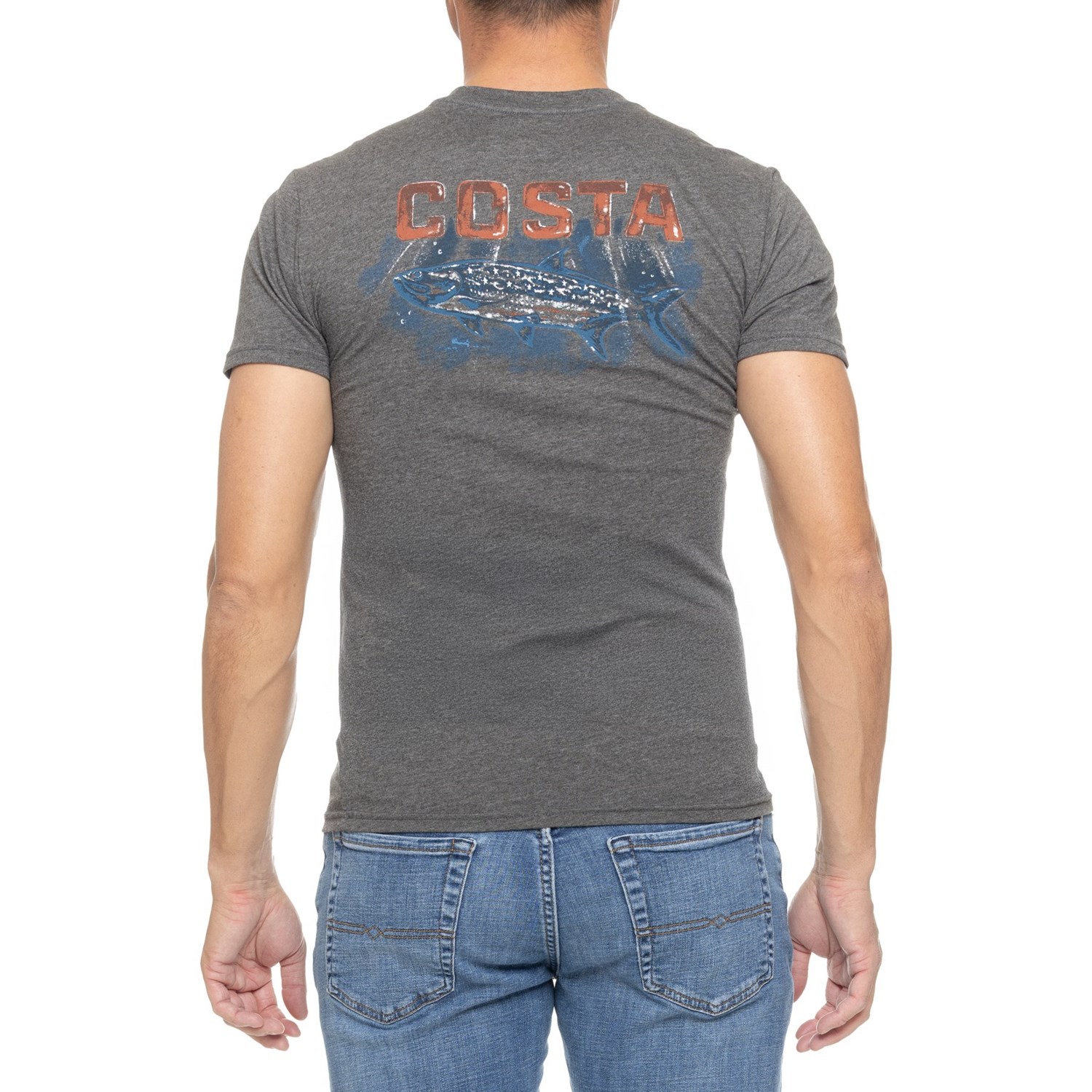 Rakuten - (取寄) コスタ メンズ コスタ アメリカーナ キャッチ グラフィック T-シャツ - ショート スリーブ Costa men Americana Catch Graphic T-Shirt - Short Sleeve Dark Heather