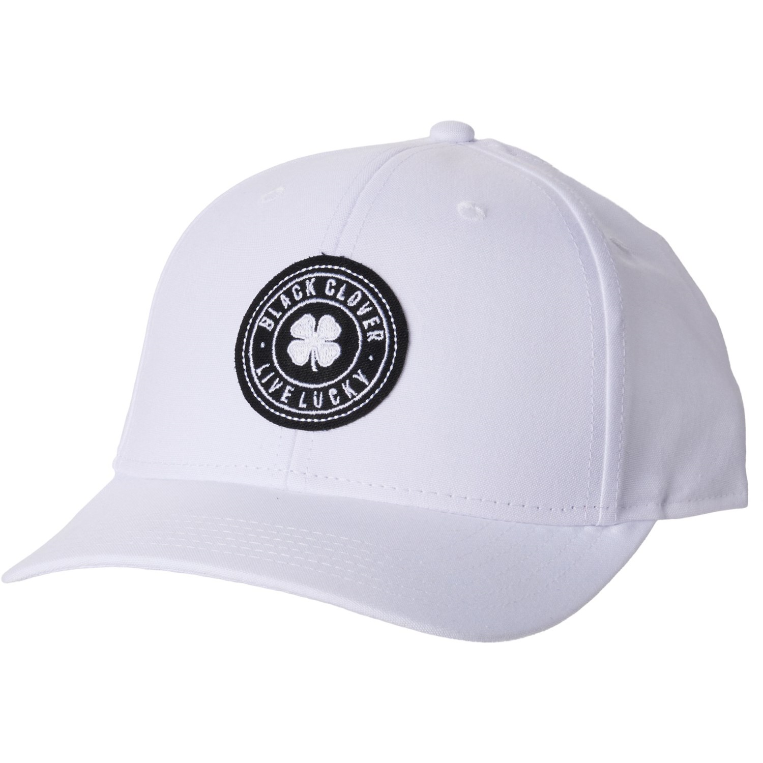 (주문) 블랙 클로버 맨즈 블랙 클로버 ND 우븐 패치 베이스볼 캡 Black Clover men SP22 ND Woven Patch Baseball Cap White