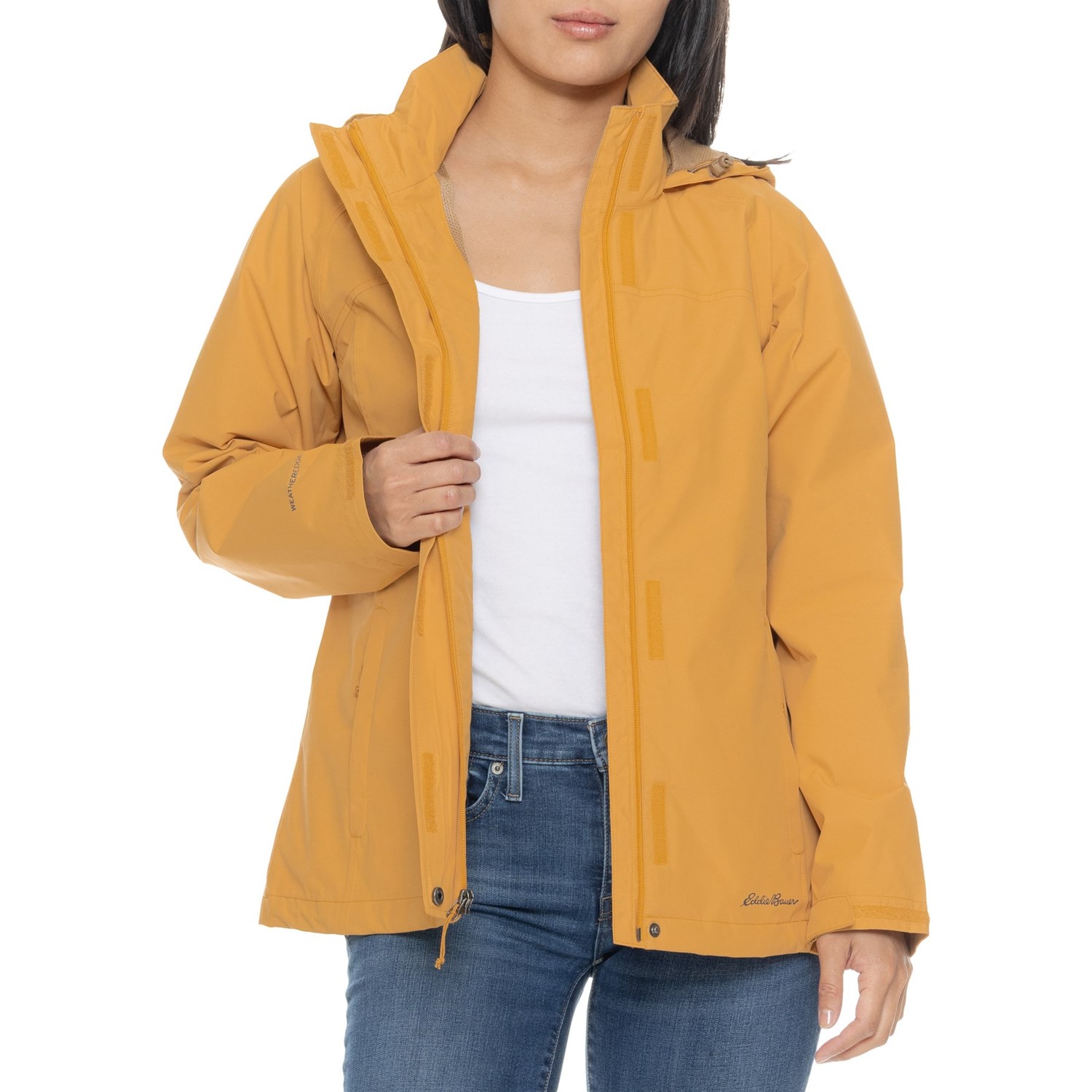 (取寄) エディーバウアー レディース エディ バウアー パッカブル レインフォイル ジャケット - ウォータープルーフ Eddie Bauer women Packable Rainfoil Jacket - Waterproof Butterscotch