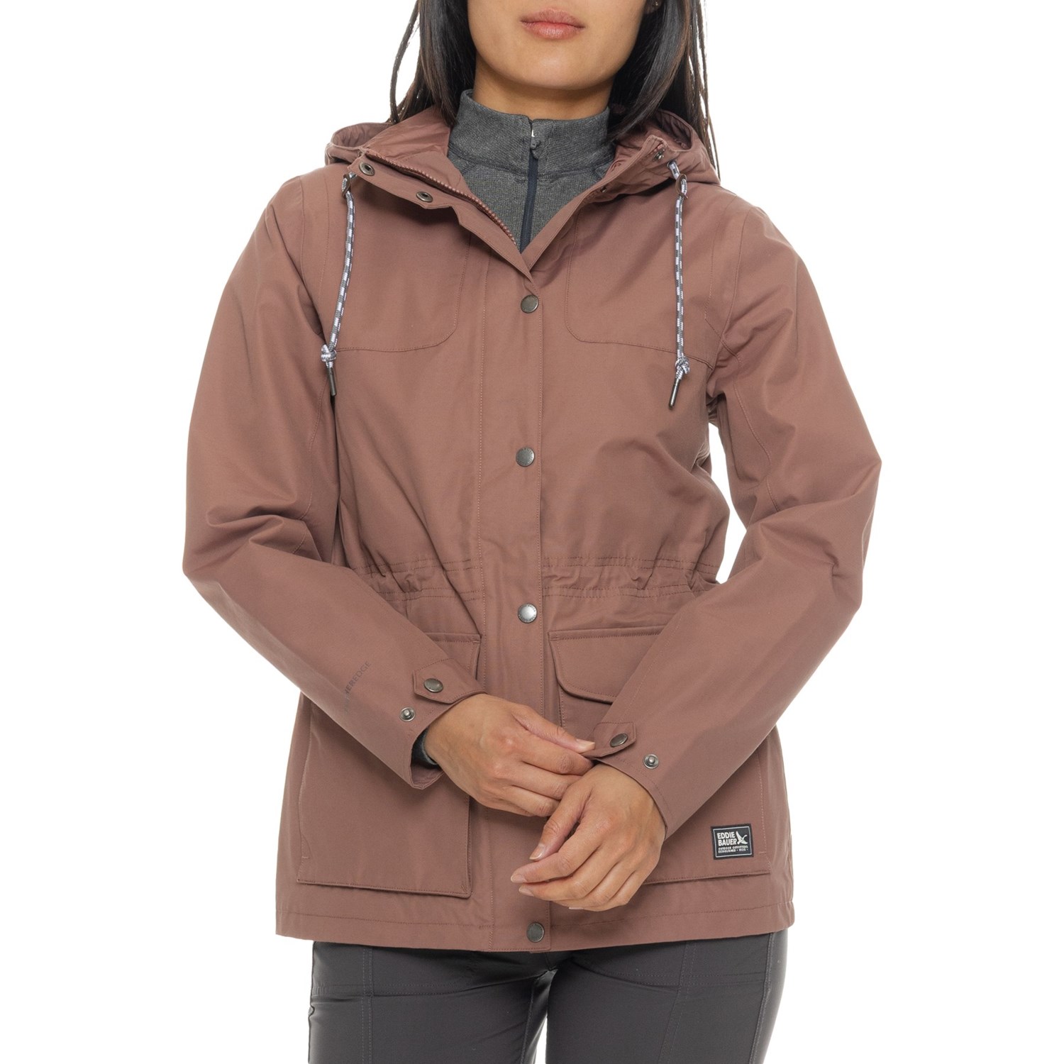 (取寄) エディーバウアー レディース エディ バウアー チャーリー レイン パーカー - ウォータープルーフ Eddie Bauer women Charly Rain Parka - Waterproof Plum