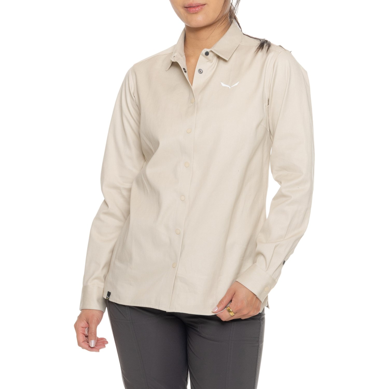 Tops - (取寄) サレワ レディース サレワ フェーンズ ヘンプ シャツ - ロング スリーブ Salewa women Fanes Hemp Shirt - Long Sleeve Oatmeal