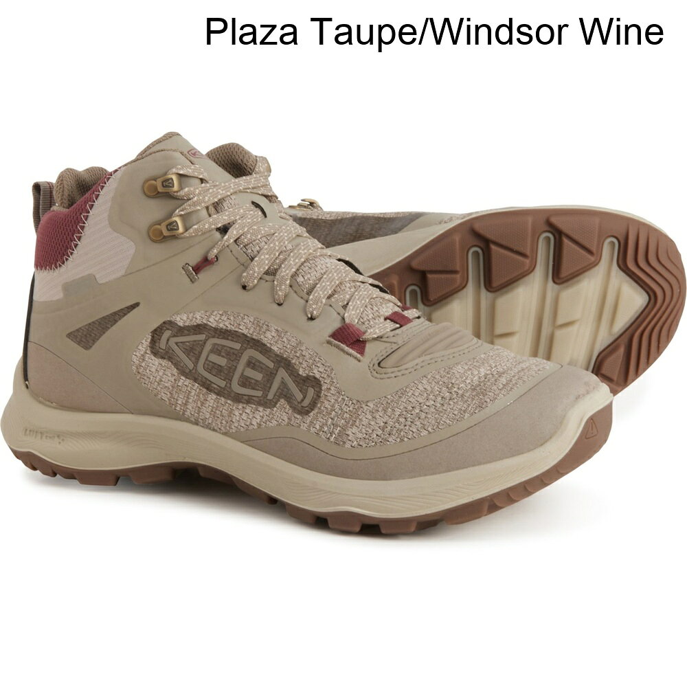 (取寄) キーン レディース キーン テラドーラ フレックス ミッド ハイキング ブーツ - ウォータープルーフ Keen women Terradora Flex Mid Hiking Boots - Waterproof (For Women) Plaza Taupe/Windsor Wine