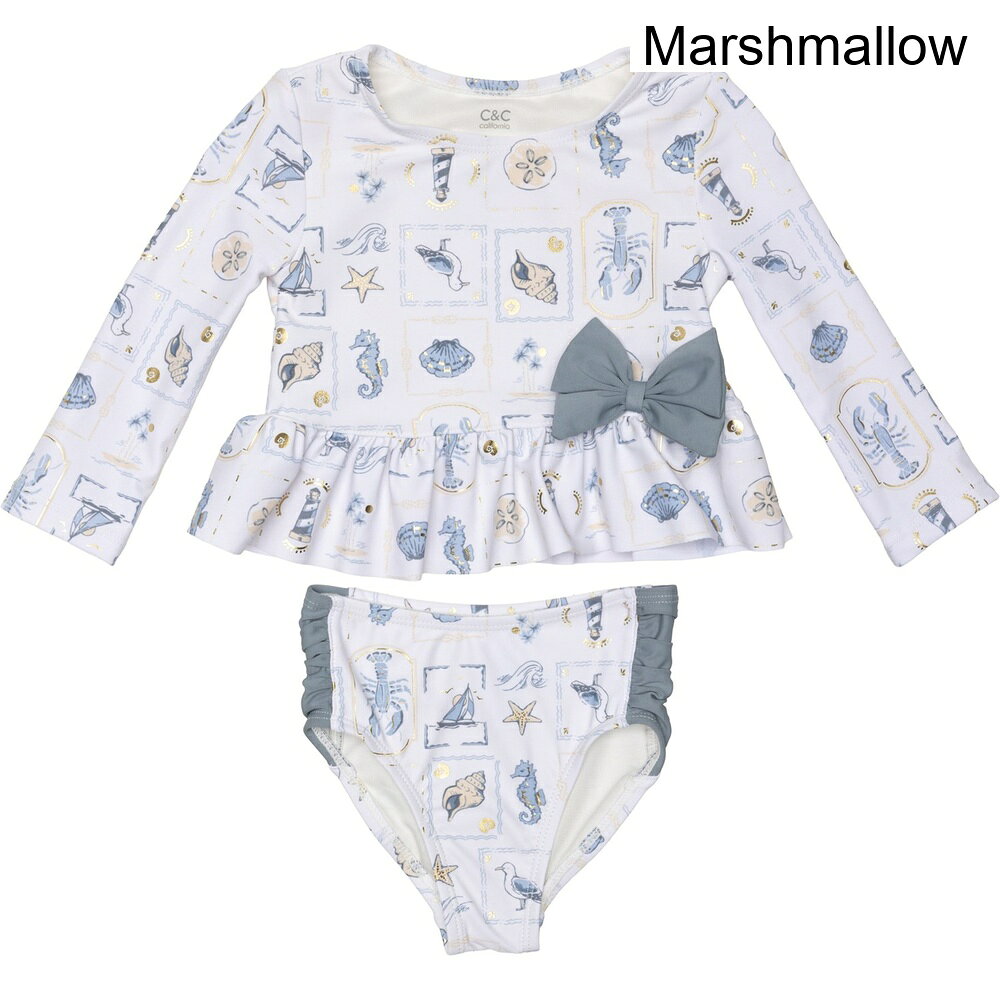 ■商品詳細■ブランドC&C CaliforniaC＆Cカリフォルニア■商品名Infant Girls Printed Rash Guard and Bikini Bottoms Set - UPF 50, Long SleeveC&C カリフォルニア インファント ガールズ プリンテッド ラッシュ ガード アンド ビキニ ボトム セット - Upf 50, ロング スリーブ■商品状態新品・並行輸入品■色Marshmallow2枚目以降は参考画像となります。詳細洗濯機で冷やし、タンブルドライロー-50■備考(取寄) C＆Cカリフォルニア キッズ C&C カリフォルニア インファント ガールズ プリンテッド ラッシュ ガード アンド ビキニ ボトム セット - Upf 50, ロング スリーブ C&C California kids Infant Girls Printed Rash Guard and Bikini Bottoms Set - UPF 50, Long SleeveC&C California キッズ 水着 パンツ ハーフパンツ ショートパンツ スイム ブランド カジュアル 大きいサイズ ビックサイズsi-8FTTT