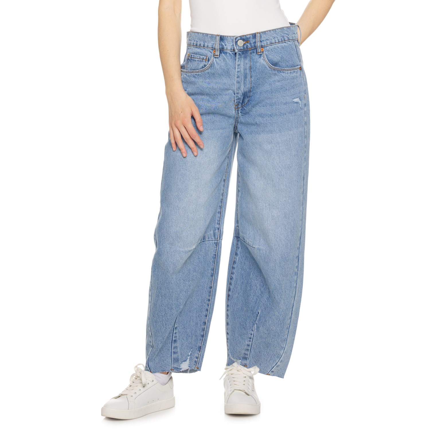 Rakuten - (取寄) レディース オフ ザ カフ バレル レッグ ジーンズ - ハイ ライズ BlankNYC women Off the Cuff Barrel Leg Jeans - High Rise Off The Cuff