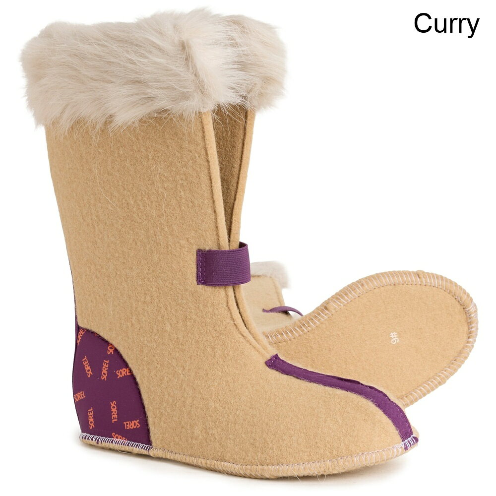 (取寄) ソレル キッズ ソレル ジョアン オブ アークティク リプレイスメント ブーツ ライナーズ Sorel kids Joan of Arctic Replacement Boot Liners Curry