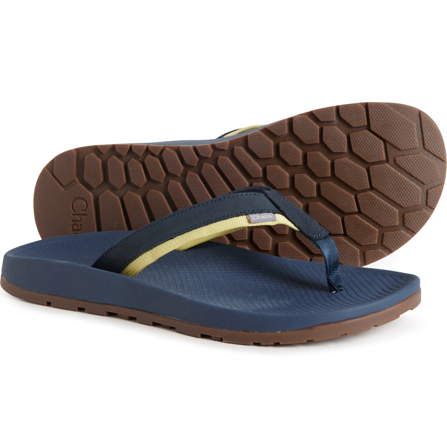 乐天商城 - (取寄) チャコ メンズ チャコ ローダウン フリップ-フロップス - レザー Chaco men Lowdown Flip-Flops - Leather (For Men) Navy Night