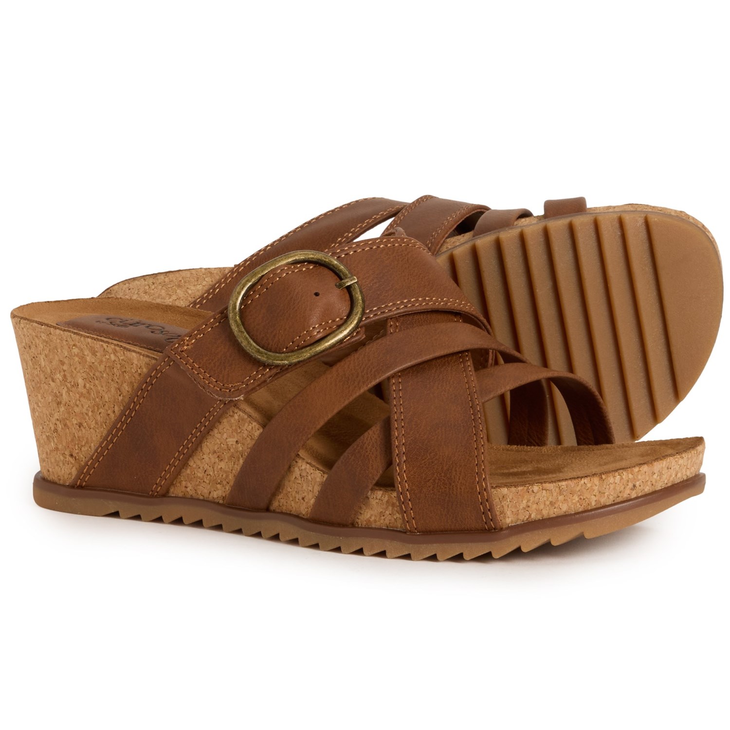 (取寄) ユーロソフトバイソフト レディース バイ ソフト テディ サンダル Eurosoft by Sofft women Teddie Sandals (For Women) Brown